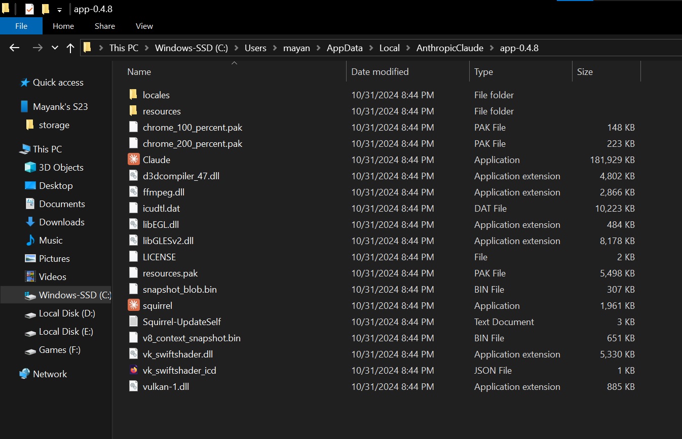 Claude app for Windows 11 is Electron
